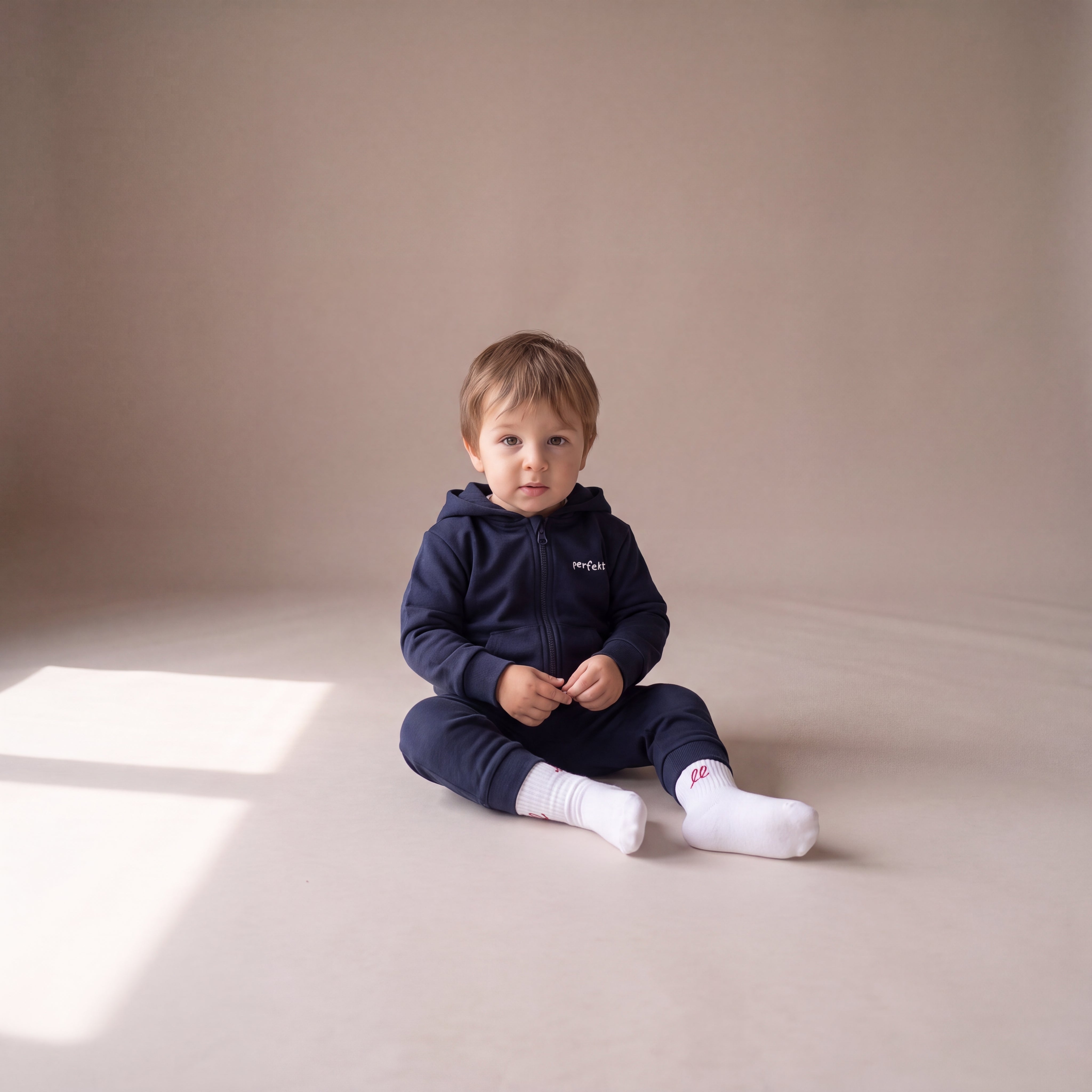 Perfekt, so wie du bist – Zip-Hoodie – Navy