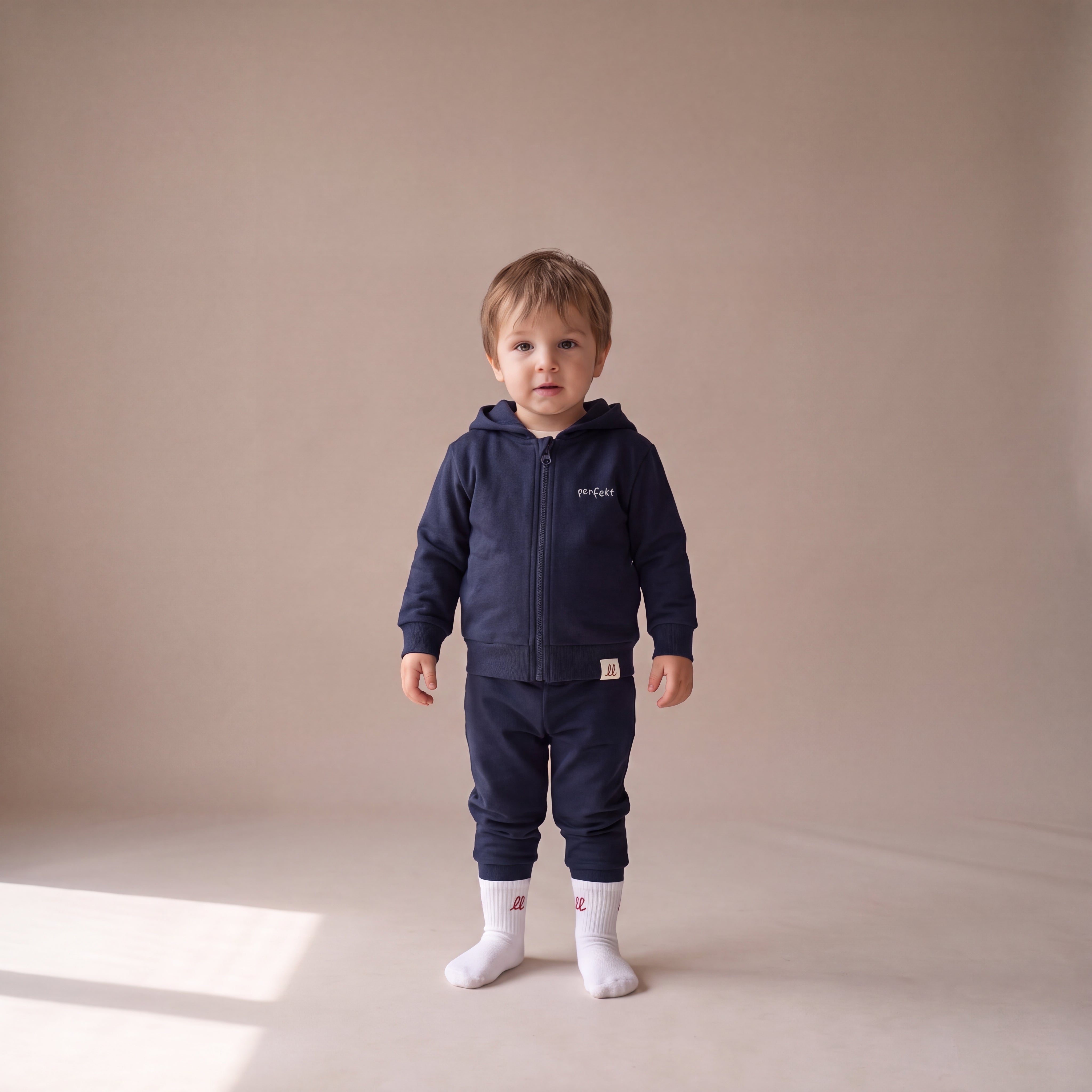 Perfekt, so wie du bist – Zip-Hoodie – Navy