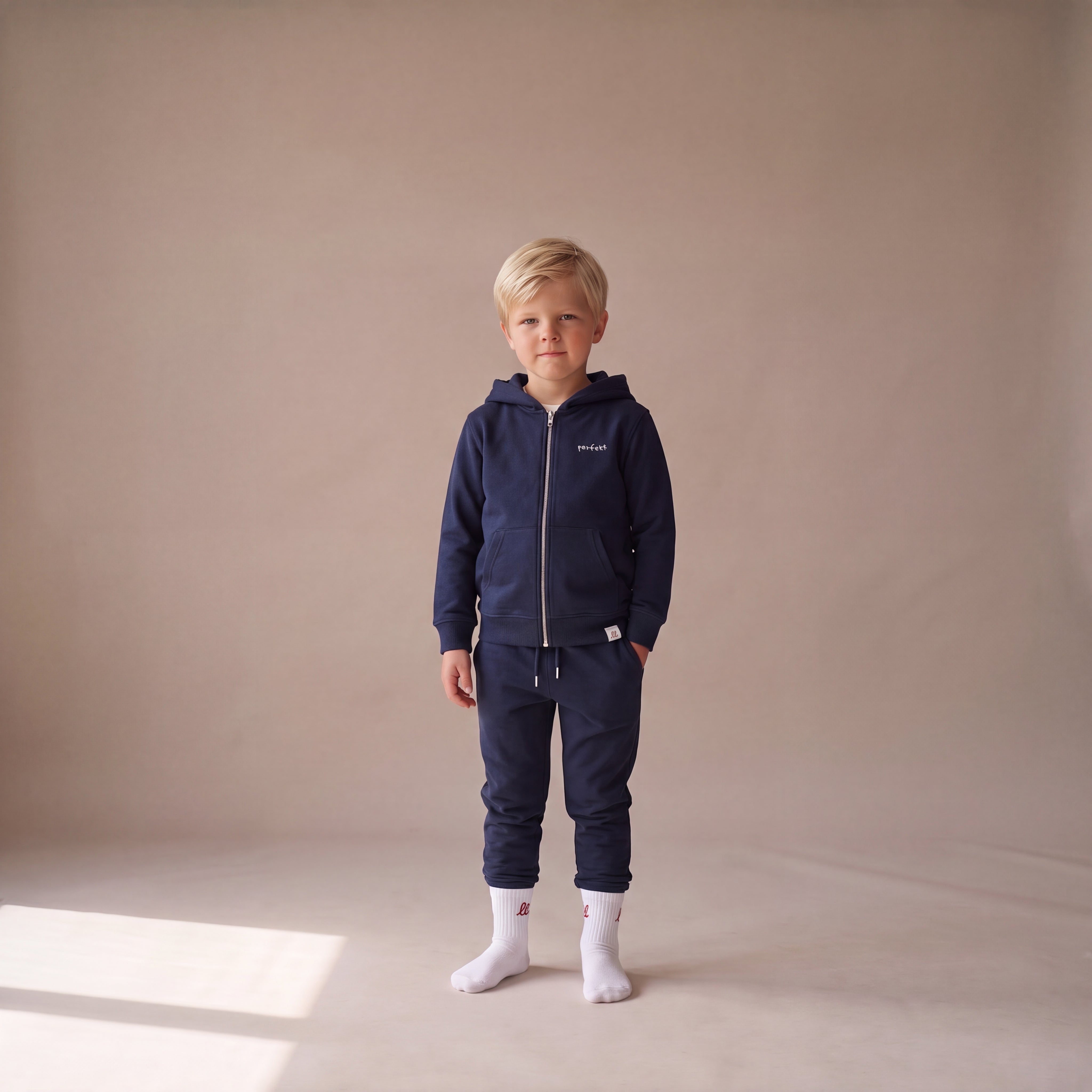 Perfekt, so wie du bist – Zip-Hoodie – Navy