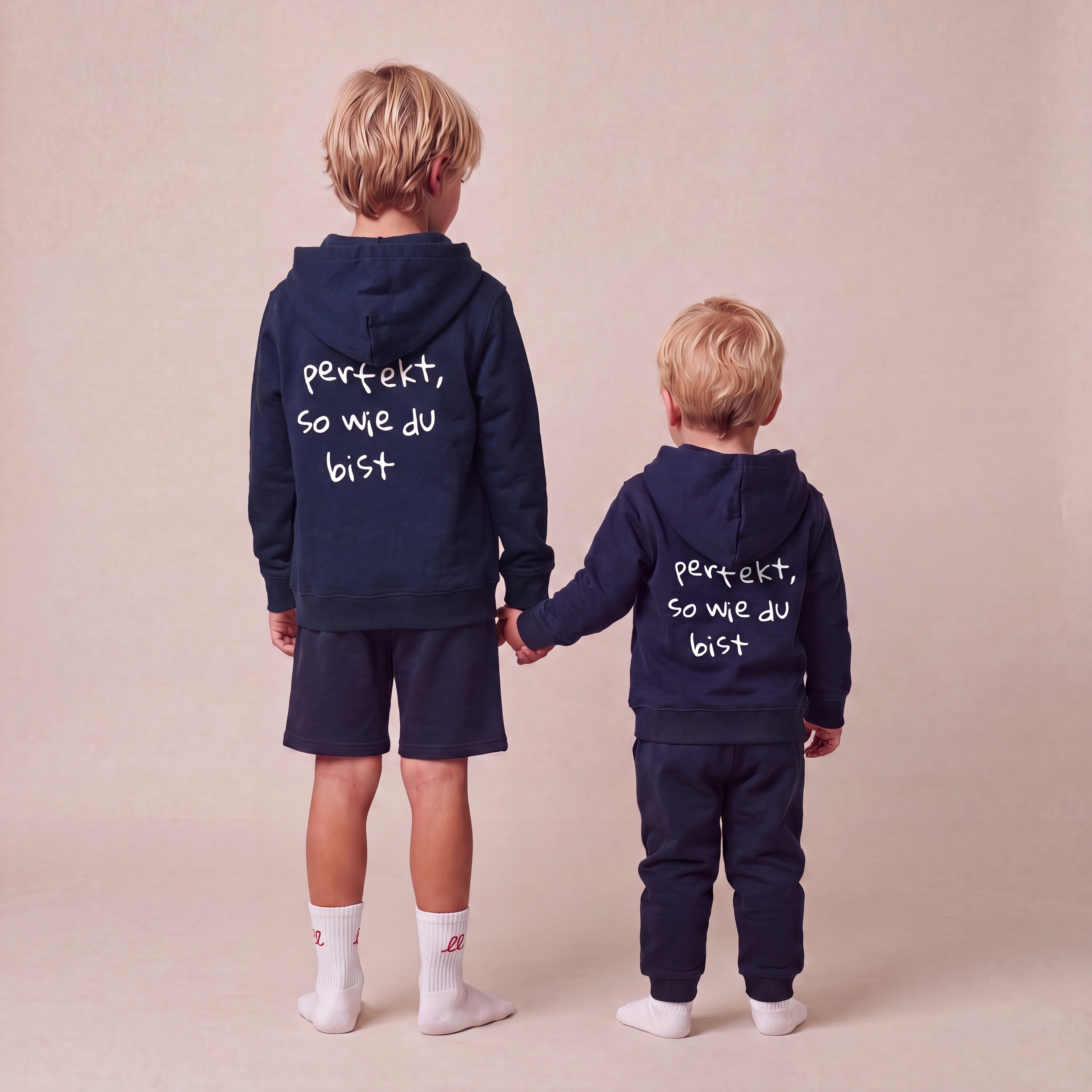 Perfekt, so wie du bist – Zip-Hoodie – Navy