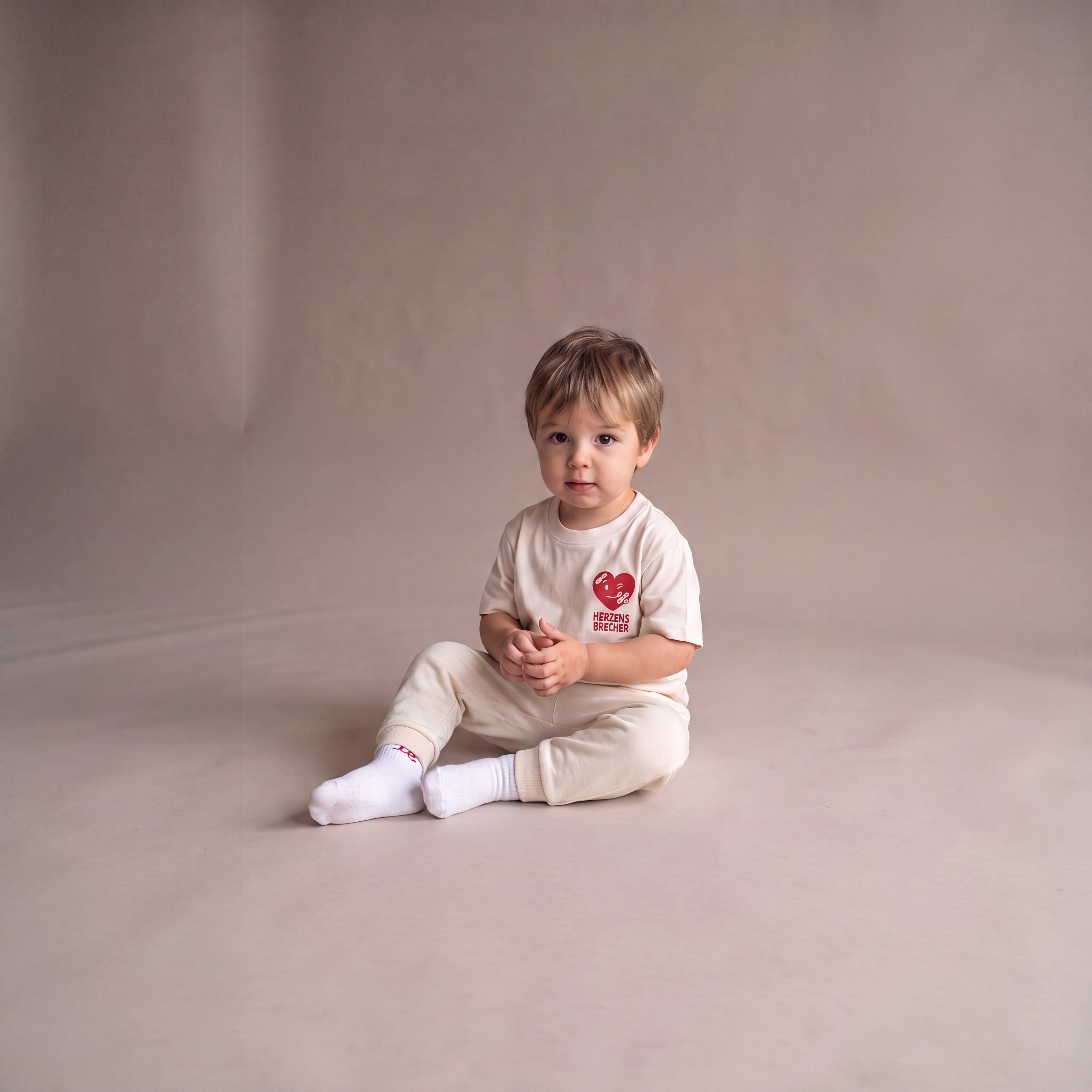 Herzensbrecher – Set mit Off-White-Jogginghose (Baby)