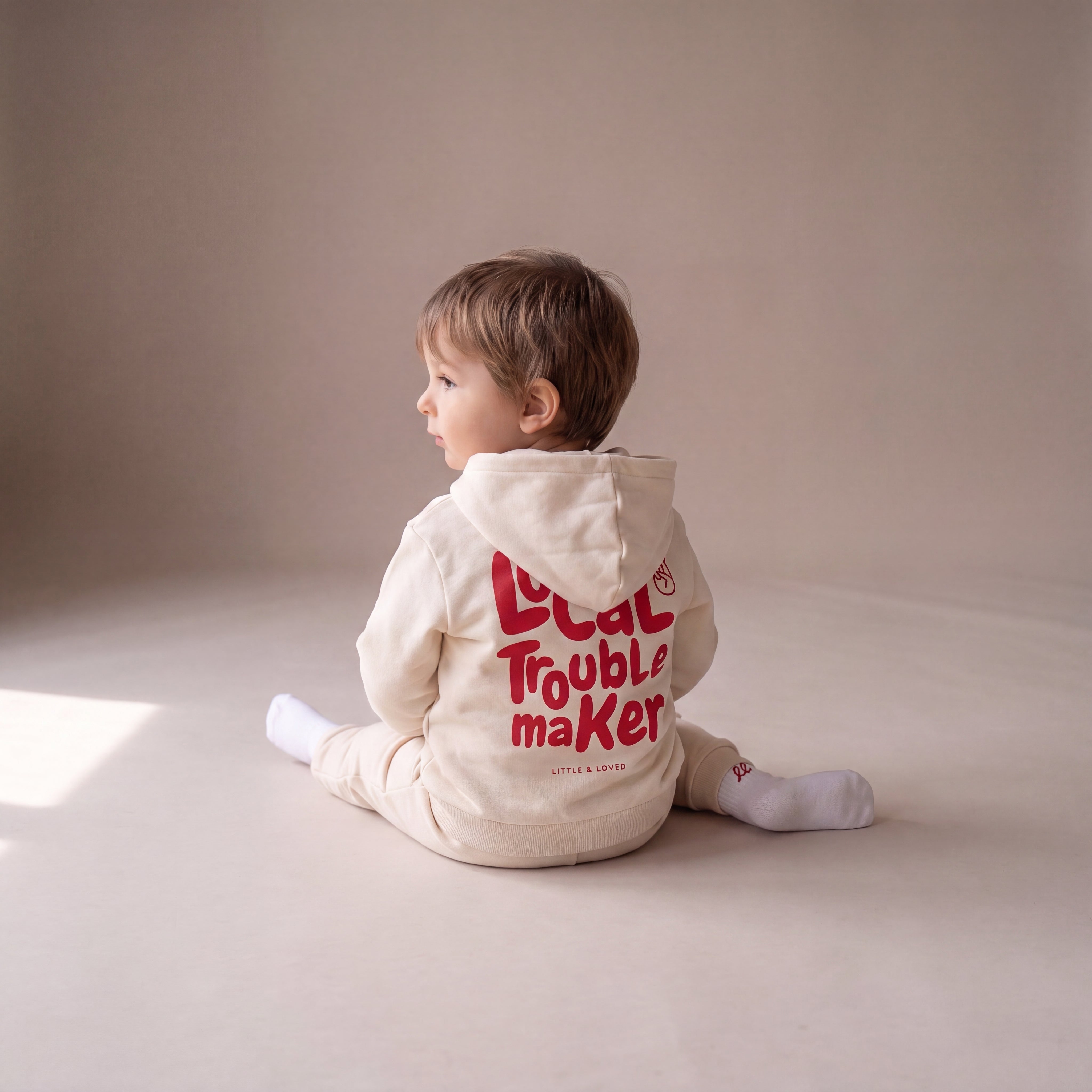 Local Troublemaker – Zip-Hoodie – getragen (Baby)